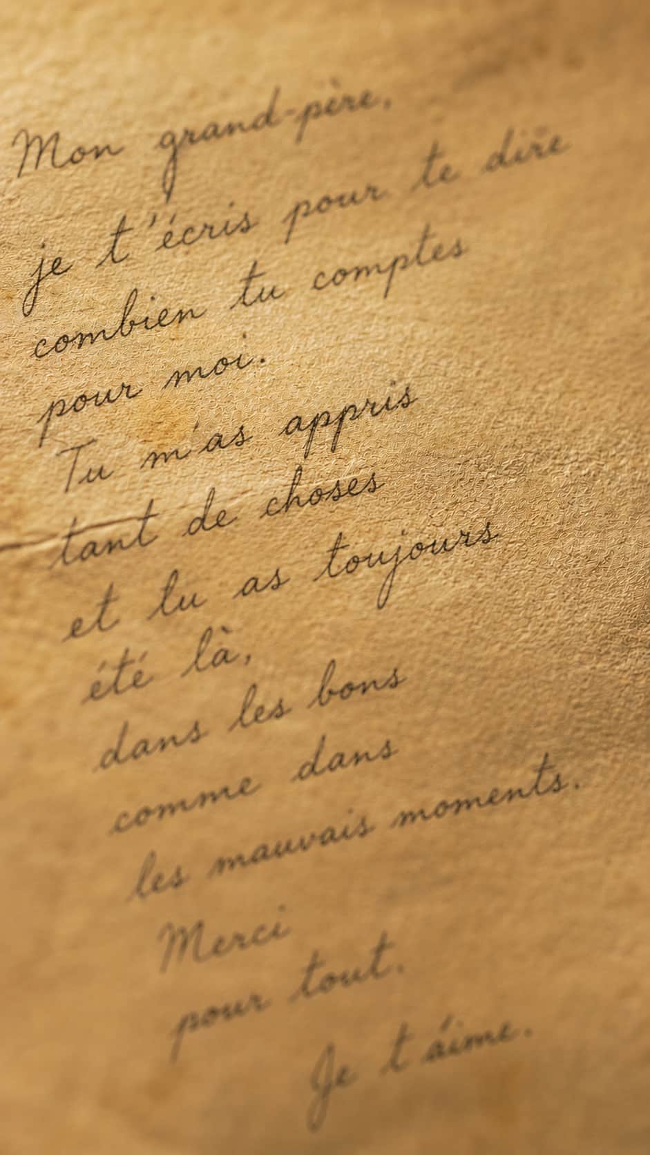 Dédicace manuscrite personnalisée